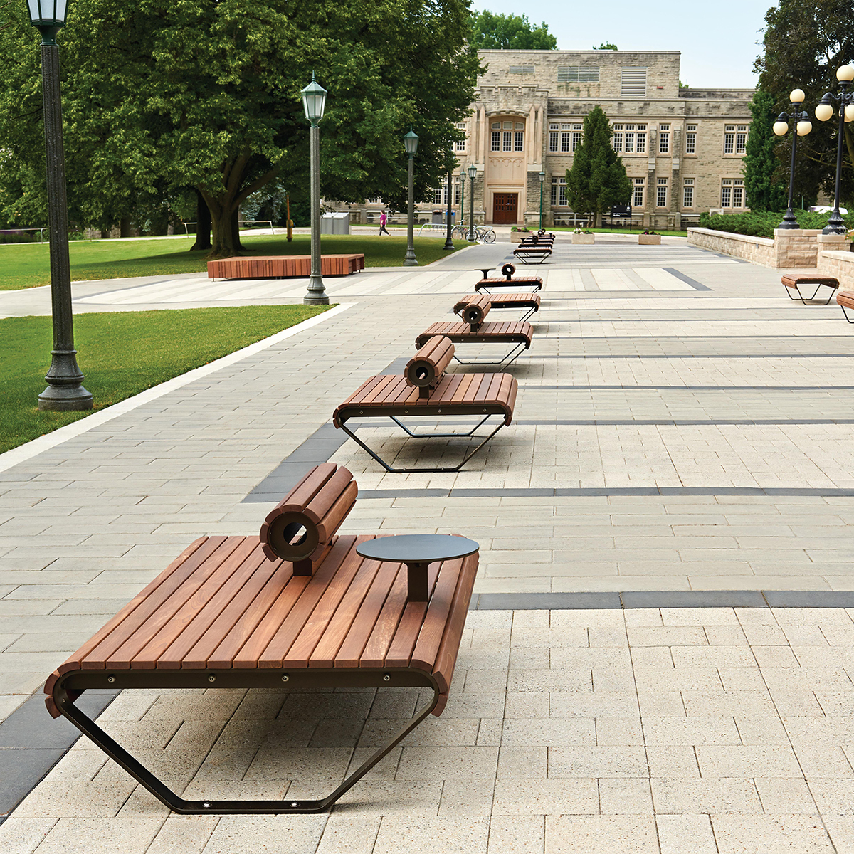 Benches-walkway-paving-stones